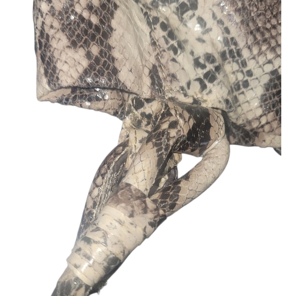 Chaps Est 1978 Vintage Elegant Snakeskin Patterned Ralph Lauren Women's Bag - Picture 13 of 13